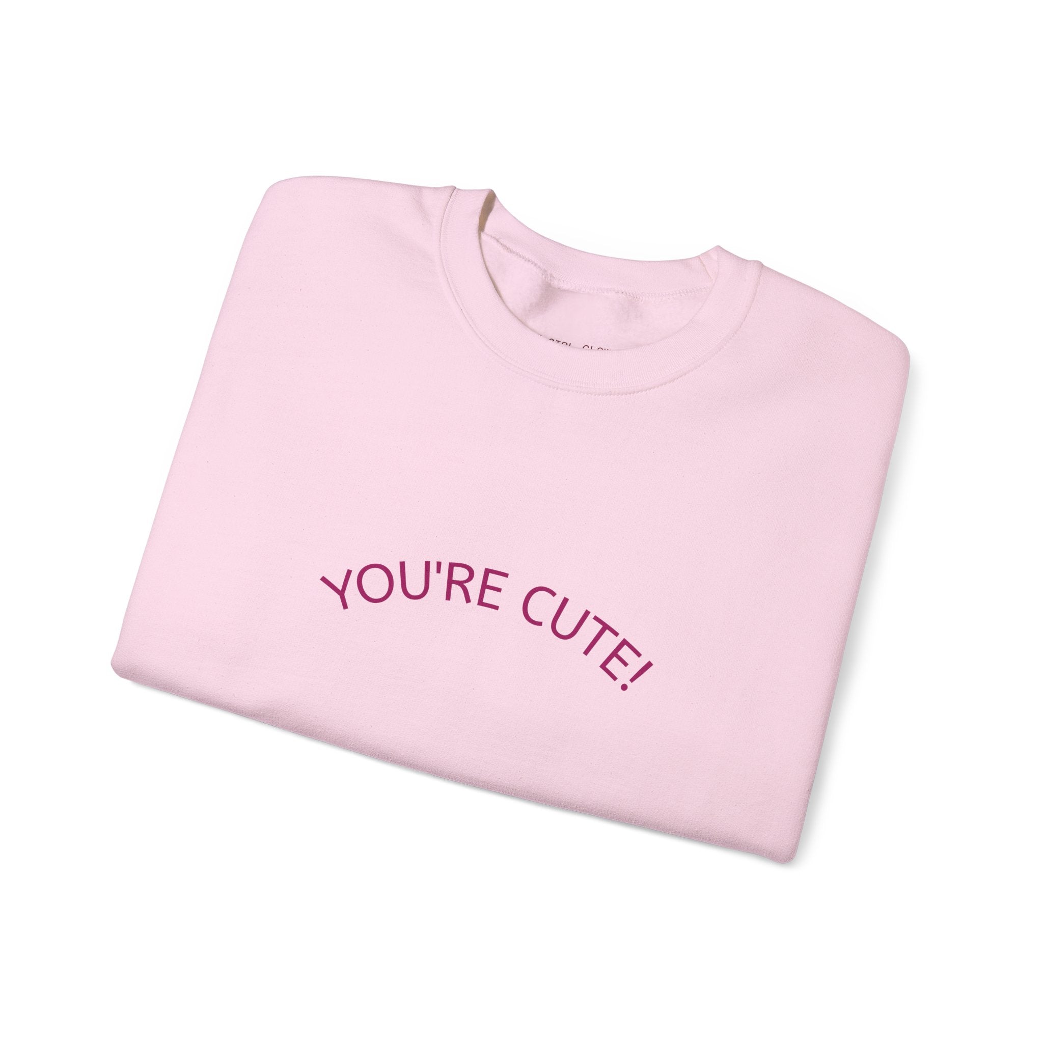 You're cute! Crewneck Sweatshirt